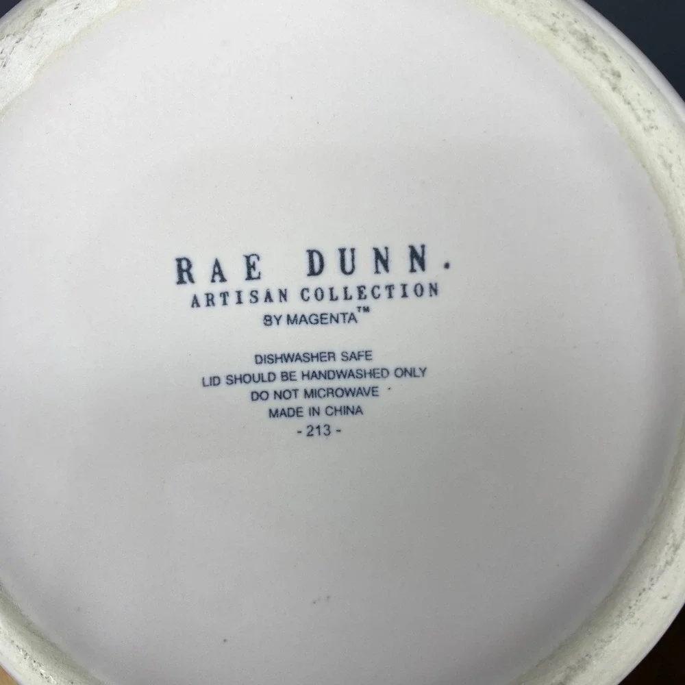 Rae Dunn‎ Candy Hearts Ceramic Jar with Lid Valentine's Day Kitchen Decor